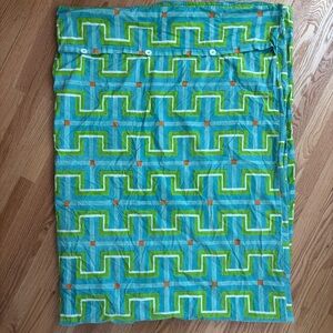 Serena & Lily Geometric Print Cotton Duvet Cover & Euro Sham